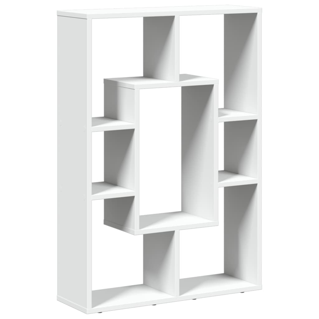 vidaXL Βιβλιοθήκη Λευκή 63x20x90 εκ. από Επεξεργασμένο Ξύλο
