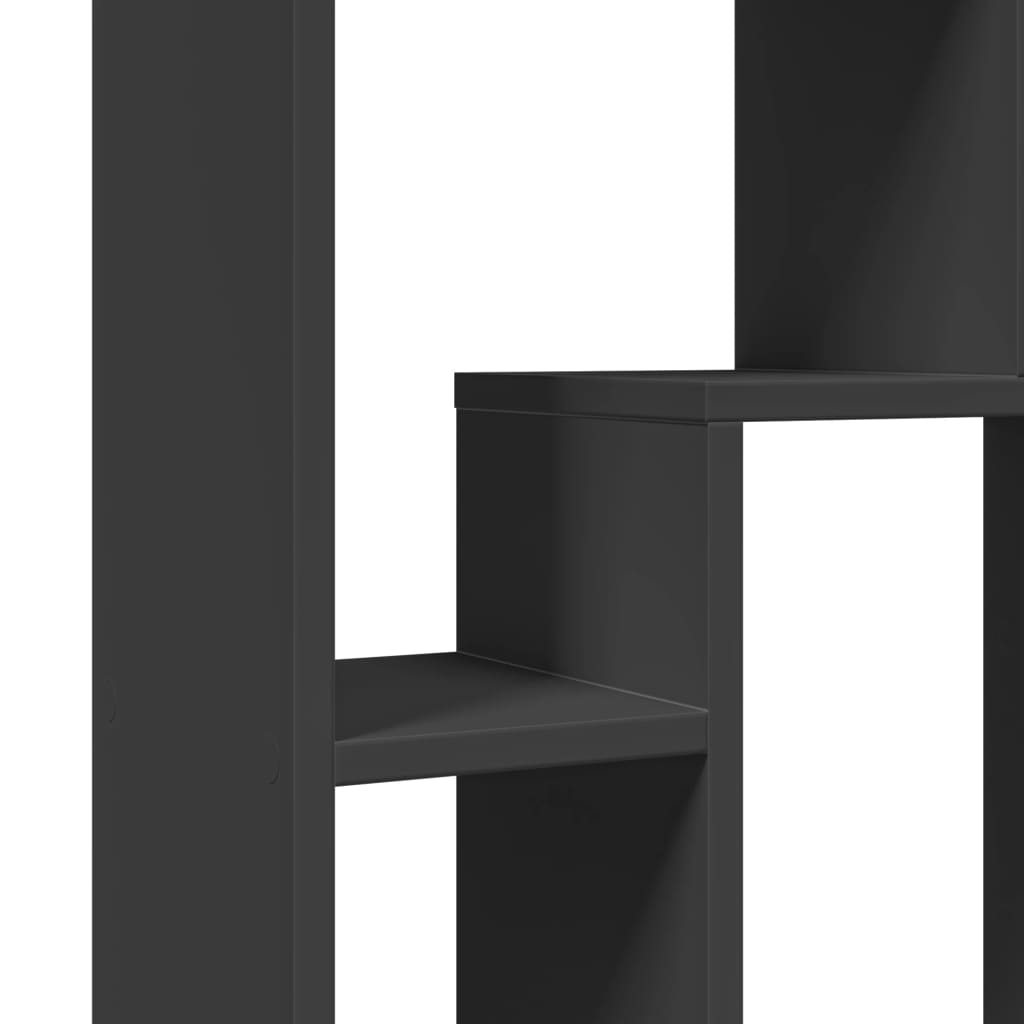 vidaXL Βιβλιοθήκη Μαύρη 63x20x90 εκ. από Επεξεργασμένο Ξύλο