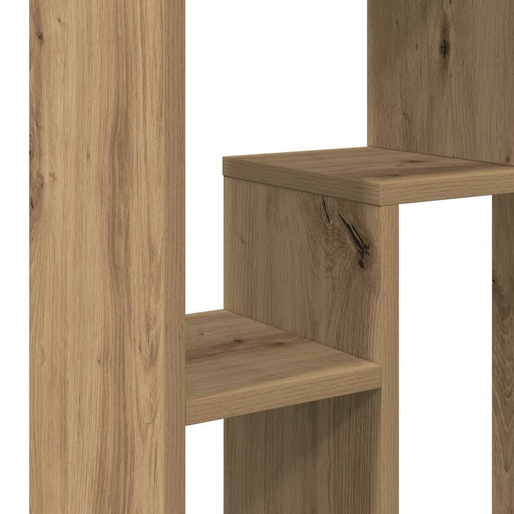 vidaXL Βιβλιοθήκη Αρτισιανή Δρυς 63x20x90 εκ. από Επεξεργασμένο Ξύλο