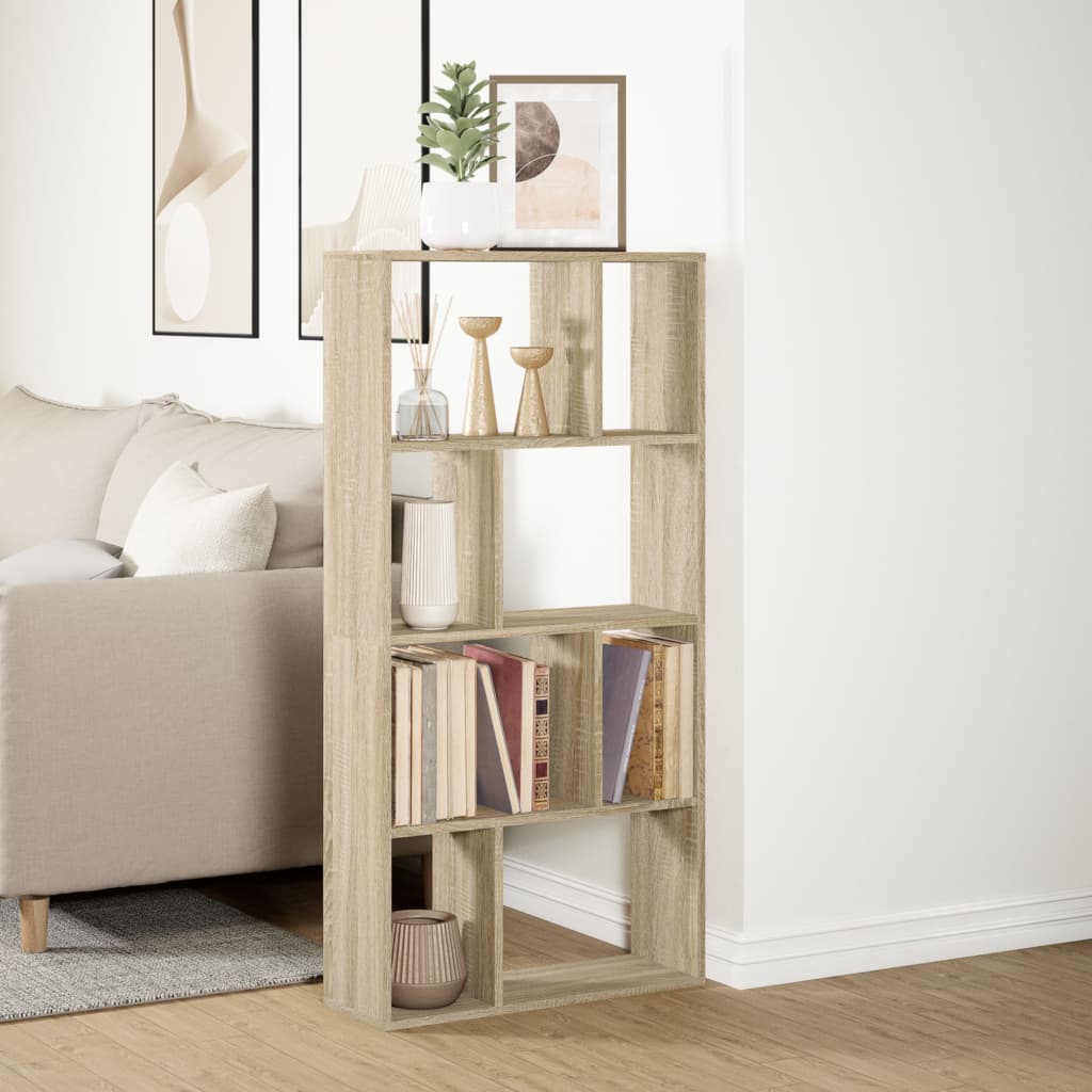 vidaXL Βιβλιοθήκη Sonoma Δρυς 60x20x120 εκ. από Επεξεργασμένο Ξύλο