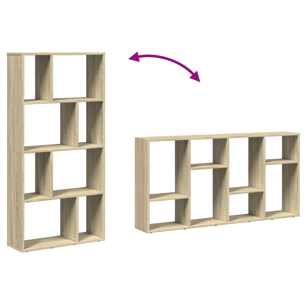 vidaXL Βιβλιοθήκη Sonoma Δρυς 60x20x120 εκ. από Επεξεργασμένο Ξύλο