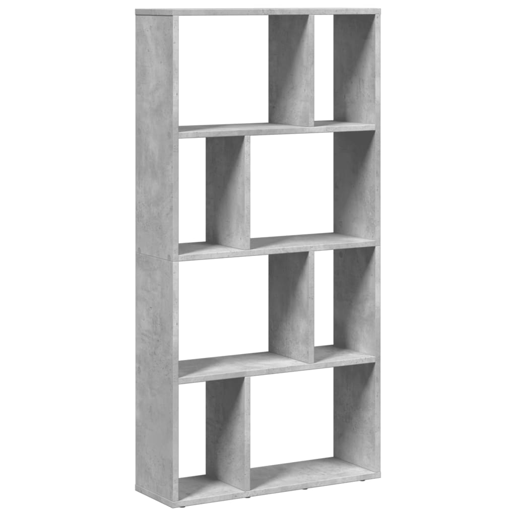 vidaXL Βιβλιοθήκη Γκρι Σκυροδέματος 60x20x120 εκ. Επεξεργ. Ξύλο