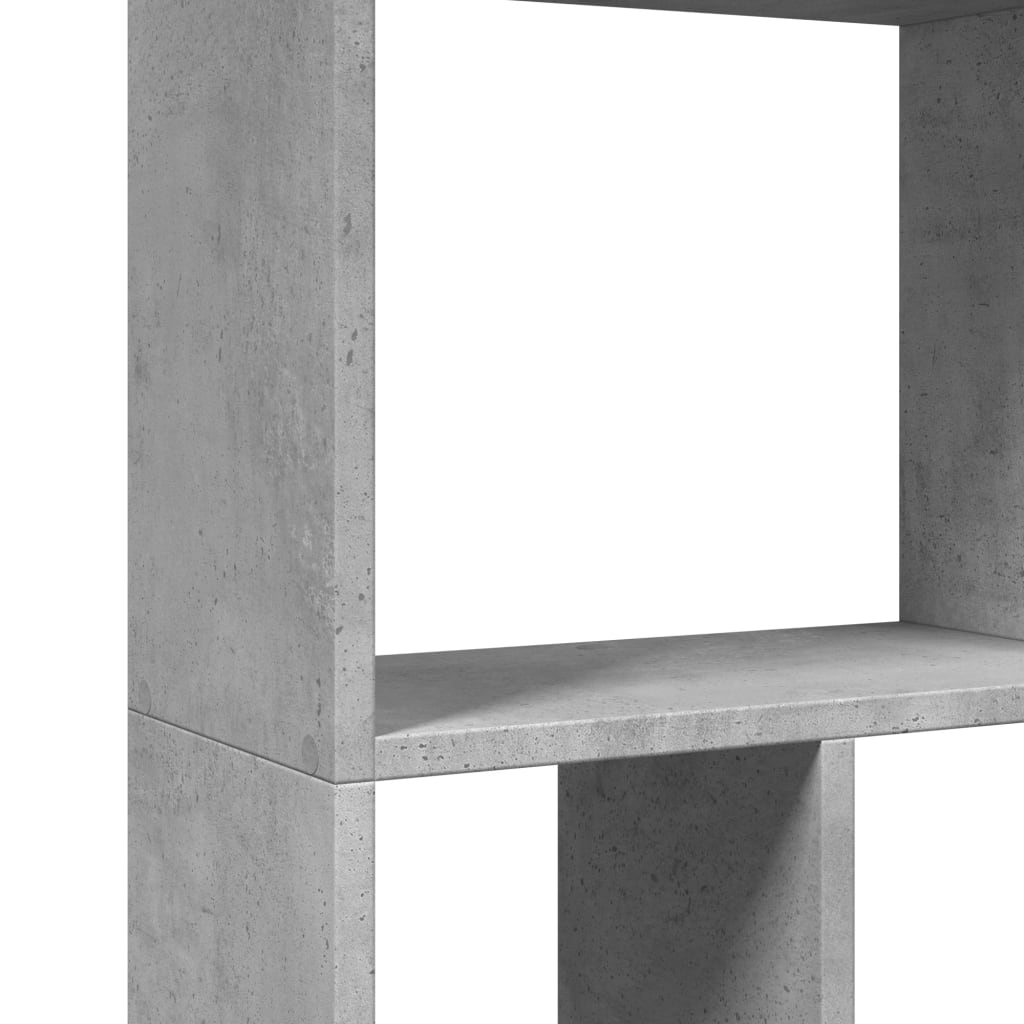 vidaXL Βιβλιοθήκη Γκρι Σκυροδέματος 60x20x120 εκ. Επεξεργ. Ξύλο