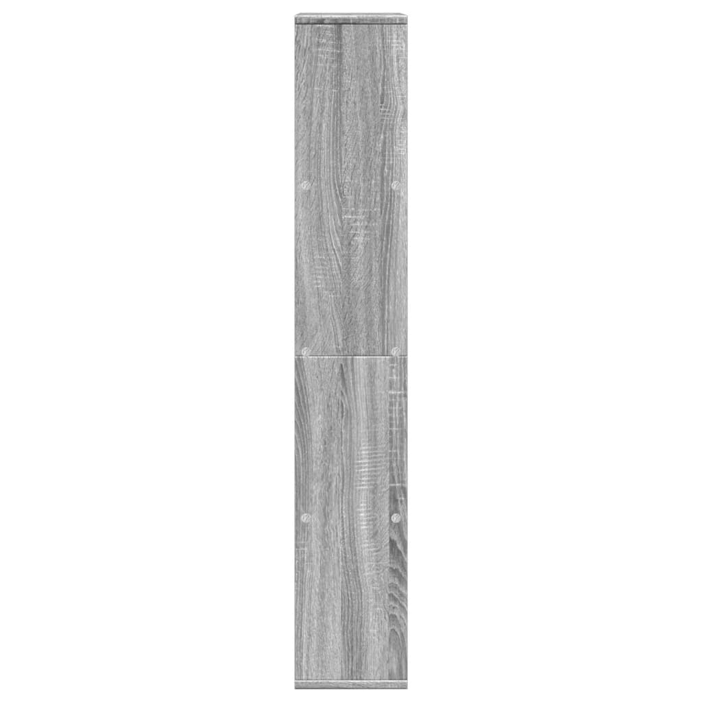 vidaXL Βιβλιοθήκη Γκρι Sonoma 60x20x120 εκ. από Επεξεργ. Ξύλο