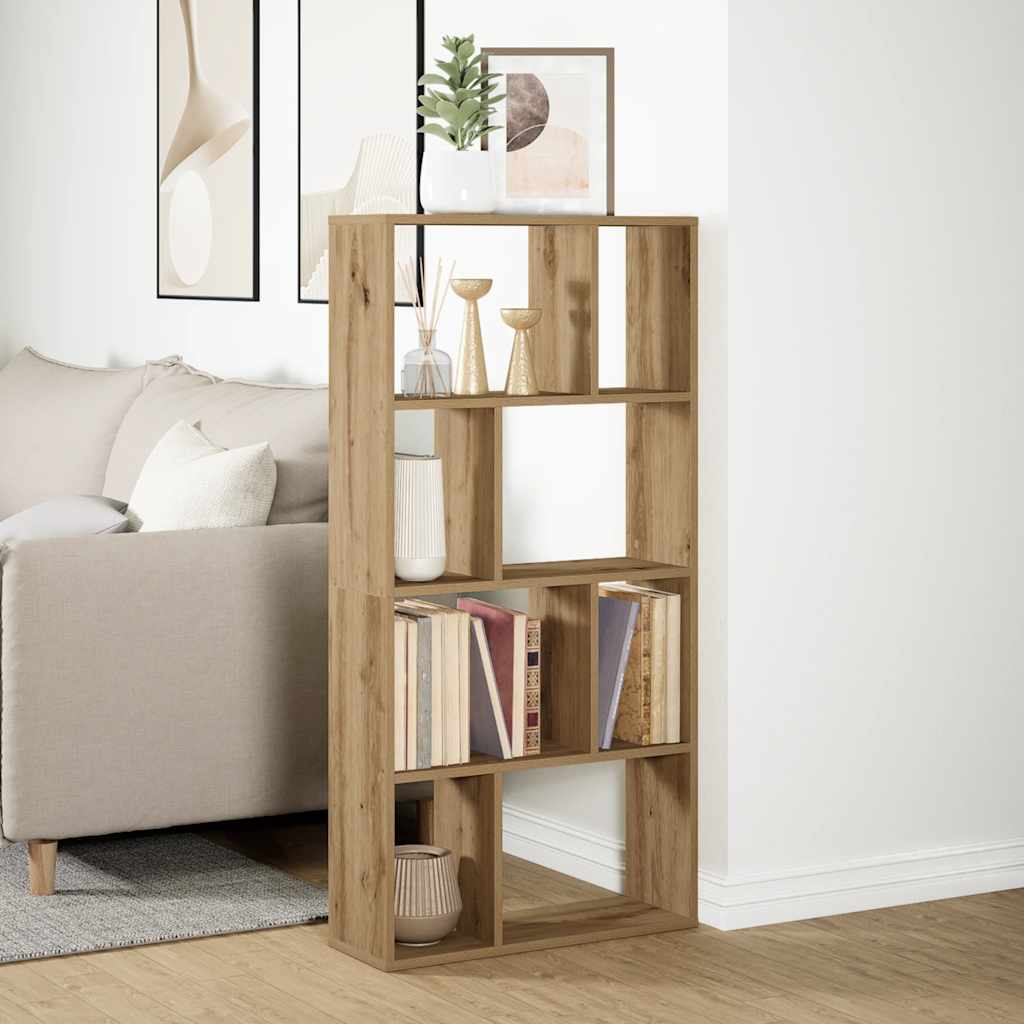 vidaXL Βιβλιοθήκη Αρτισιανή Δρυς 60x20x120 εκ. από Επεξεργασμένο Ξύλο