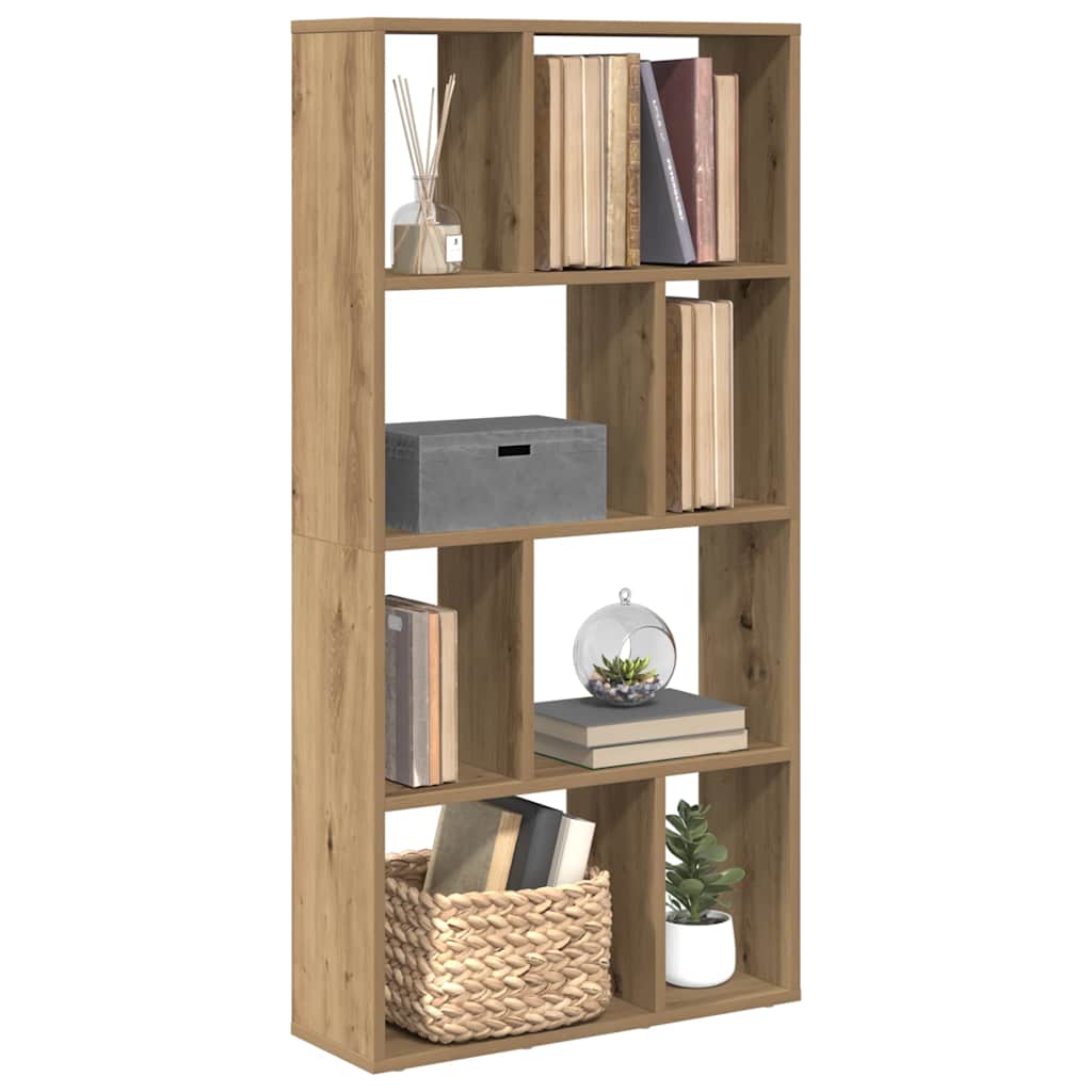 vidaXL Βιβλιοθήκη Αρτισιανή Δρυς 60x20x120 εκ. από Επεξεργασμένο Ξύλο