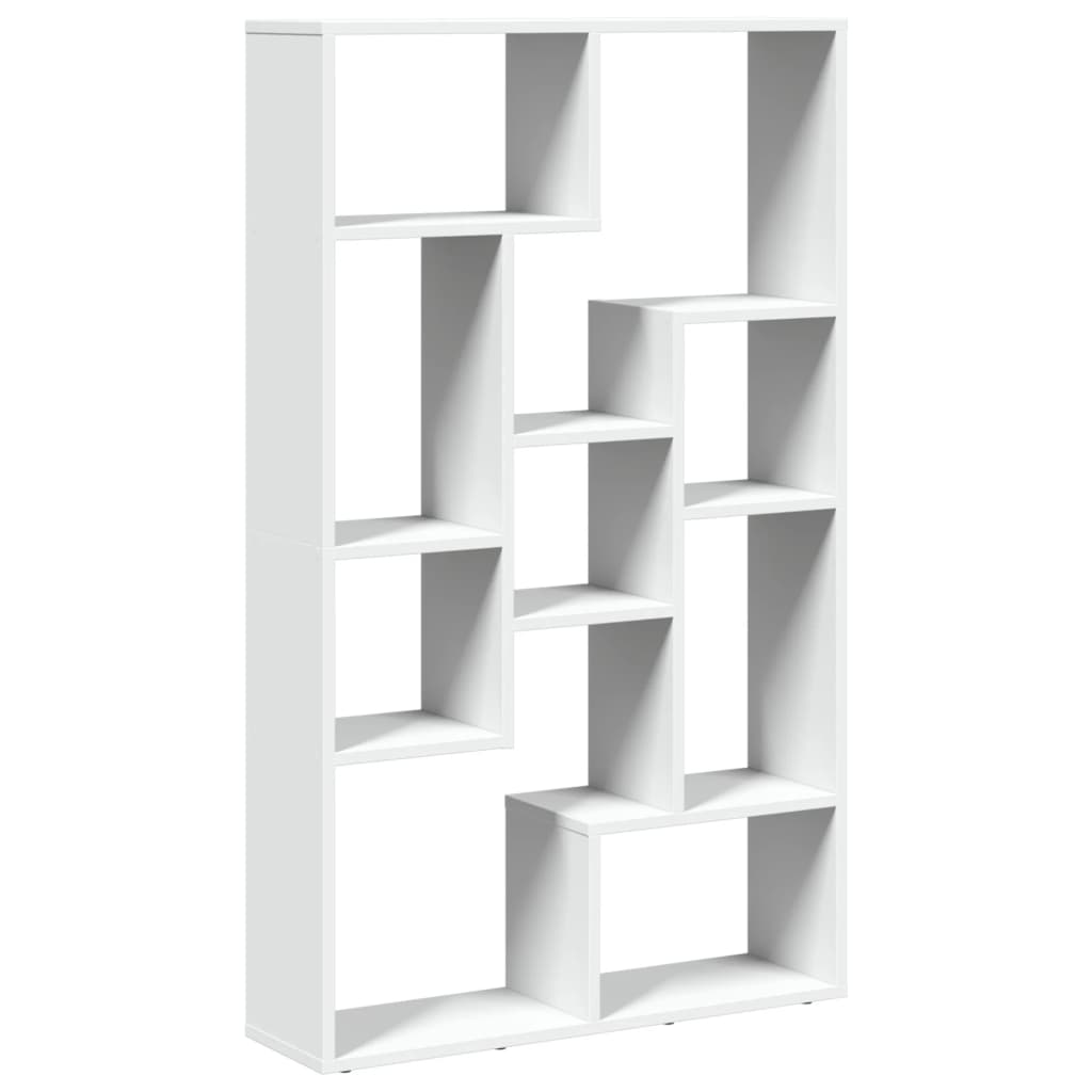 vidaXL Βιβλιοθήκη Λευκή 72x20x120 εκ. από Επεξεργασμένο Ξύλο
