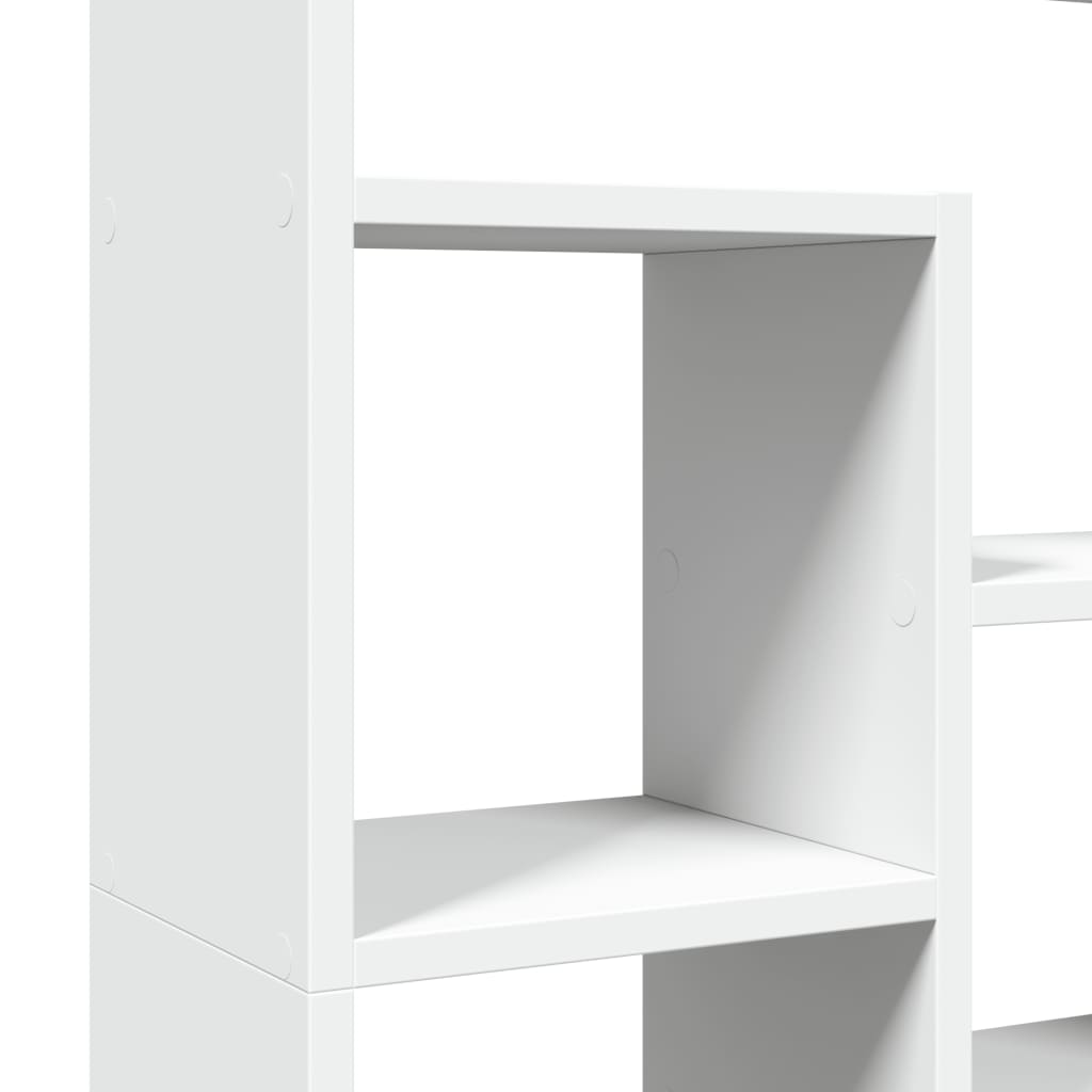 vidaXL Βιβλιοθήκη Λευκή 72x20x120 εκ. από Επεξεργασμένο Ξύλο