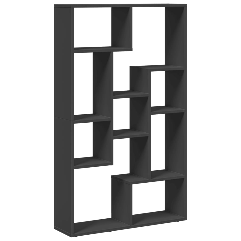vidaXL Βιβλιοθήκη Μαύρη 72x20x120 εκ. από Επεξεργασμένο Ξύλο
