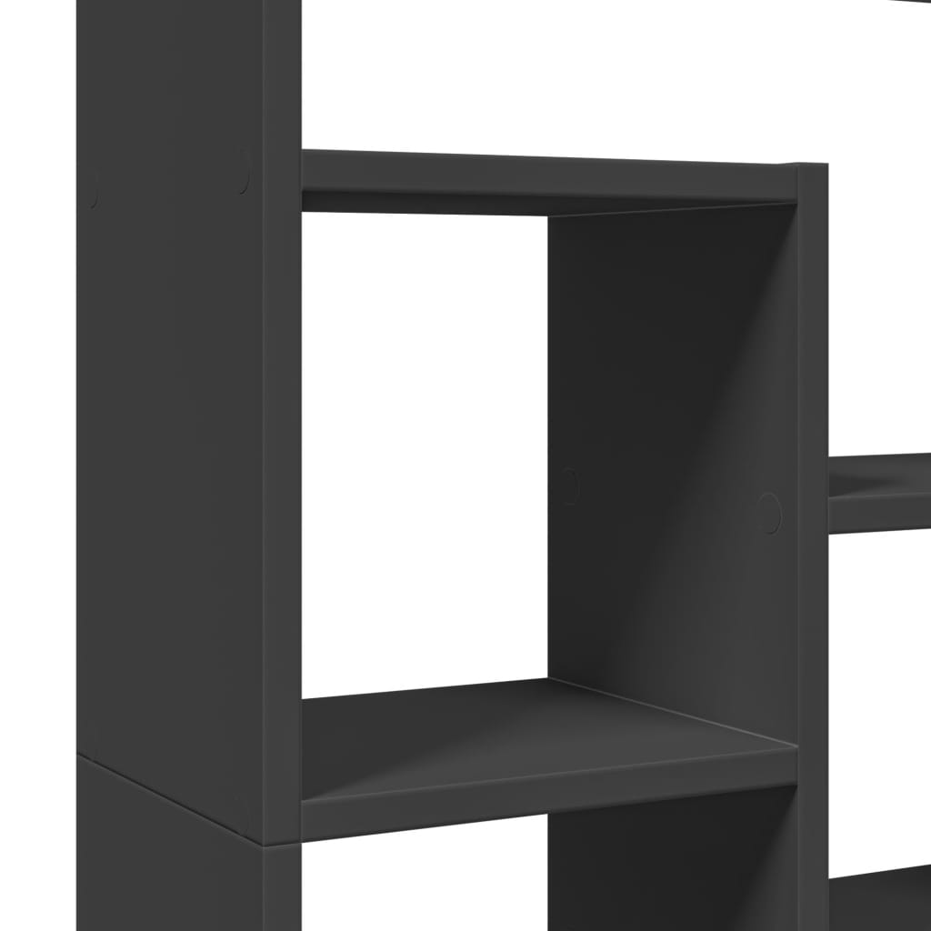 vidaXL Βιβλιοθήκη Μαύρη 72x20x120 εκ. από Επεξεργασμένο Ξύλο