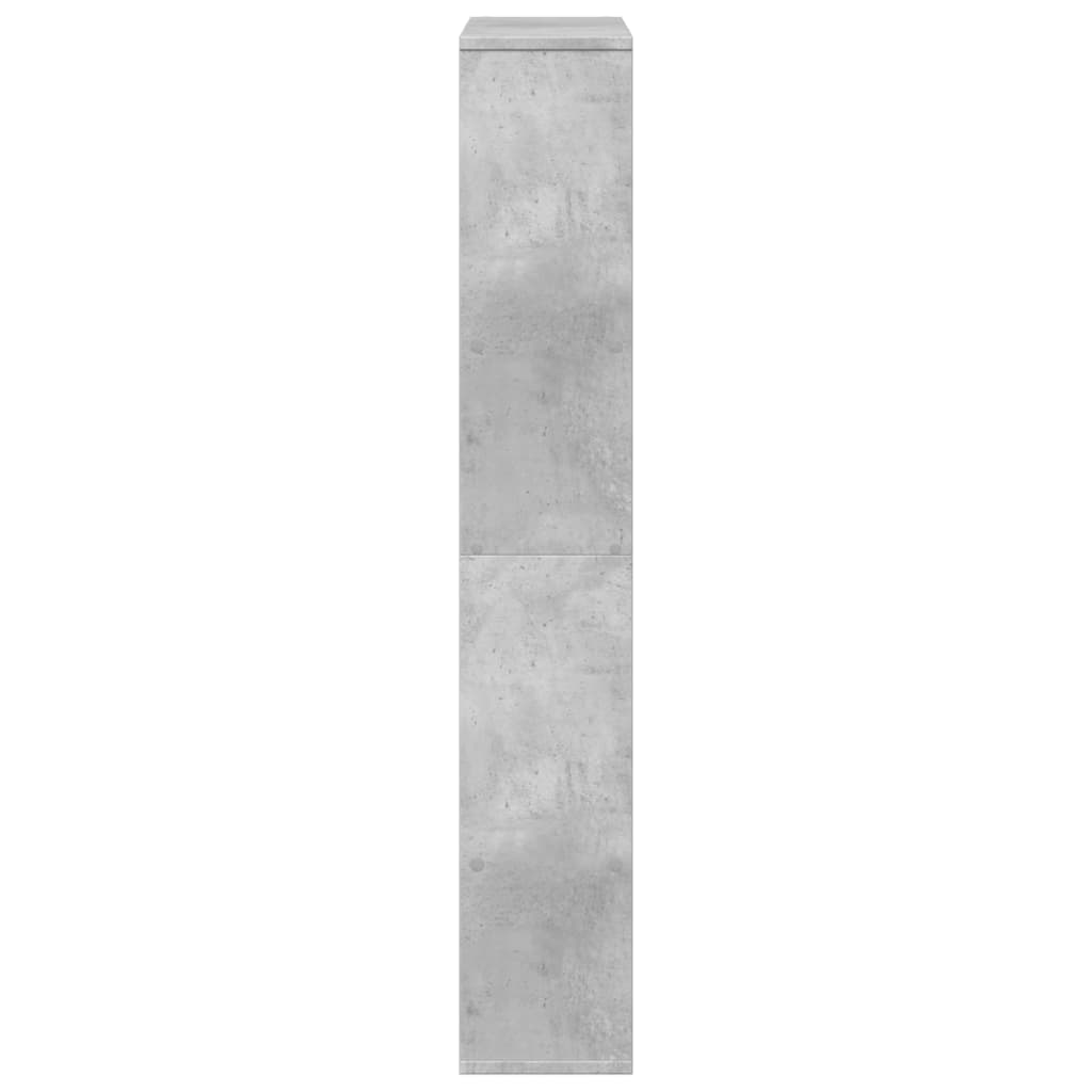 vidaXL Βιβλιοθήκη Γκρι Σκυροδέματος 72x20x120 εκ. Επεξεργ. Ξύλο