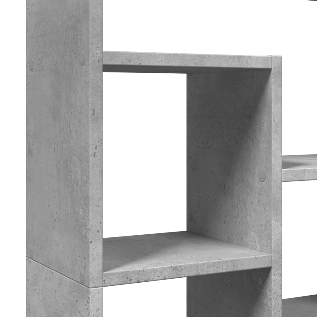 vidaXL Βιβλιοθήκη Γκρι Σκυροδέματος 72x20x120 εκ. Επεξεργ. Ξύλο