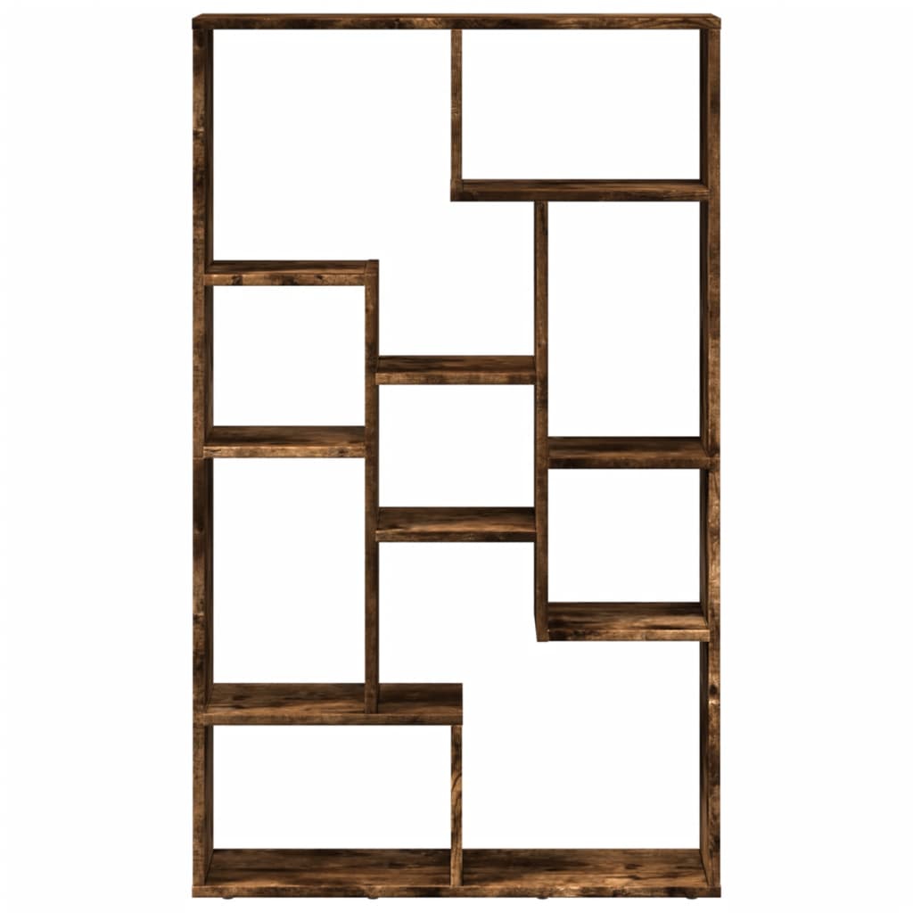 vidaXL Βιβλιοθήκη Καπνιστή Δρυς 72x20x120 εκ. από Επεξεργασμένο Ξύλο
