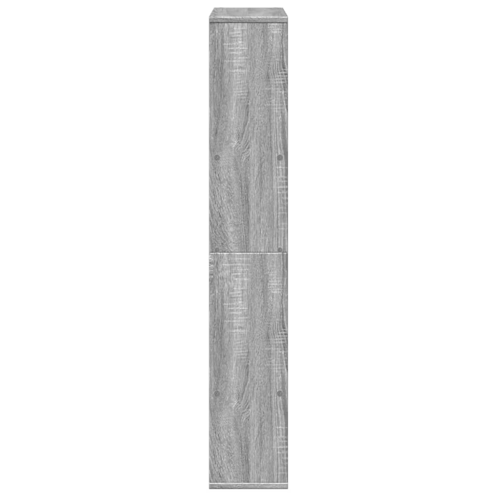 vidaXL Βιβλιοθήκη Γκρι Sonoma 72x20x120 εκ. από Επεξεργασμένο Ξύλο