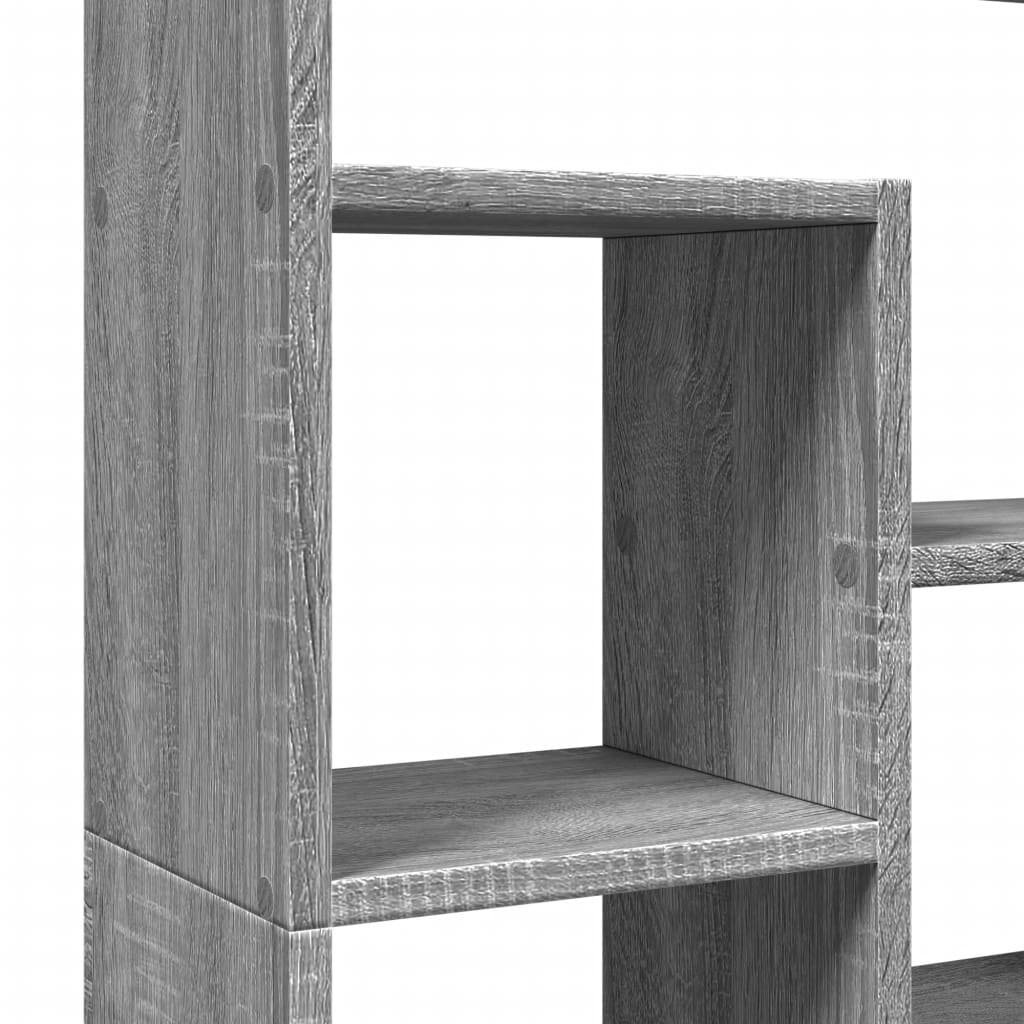 vidaXL Βιβλιοθήκη Γκρι Sonoma 72x20x120 εκ. από Επεξεργασμένο Ξύλο