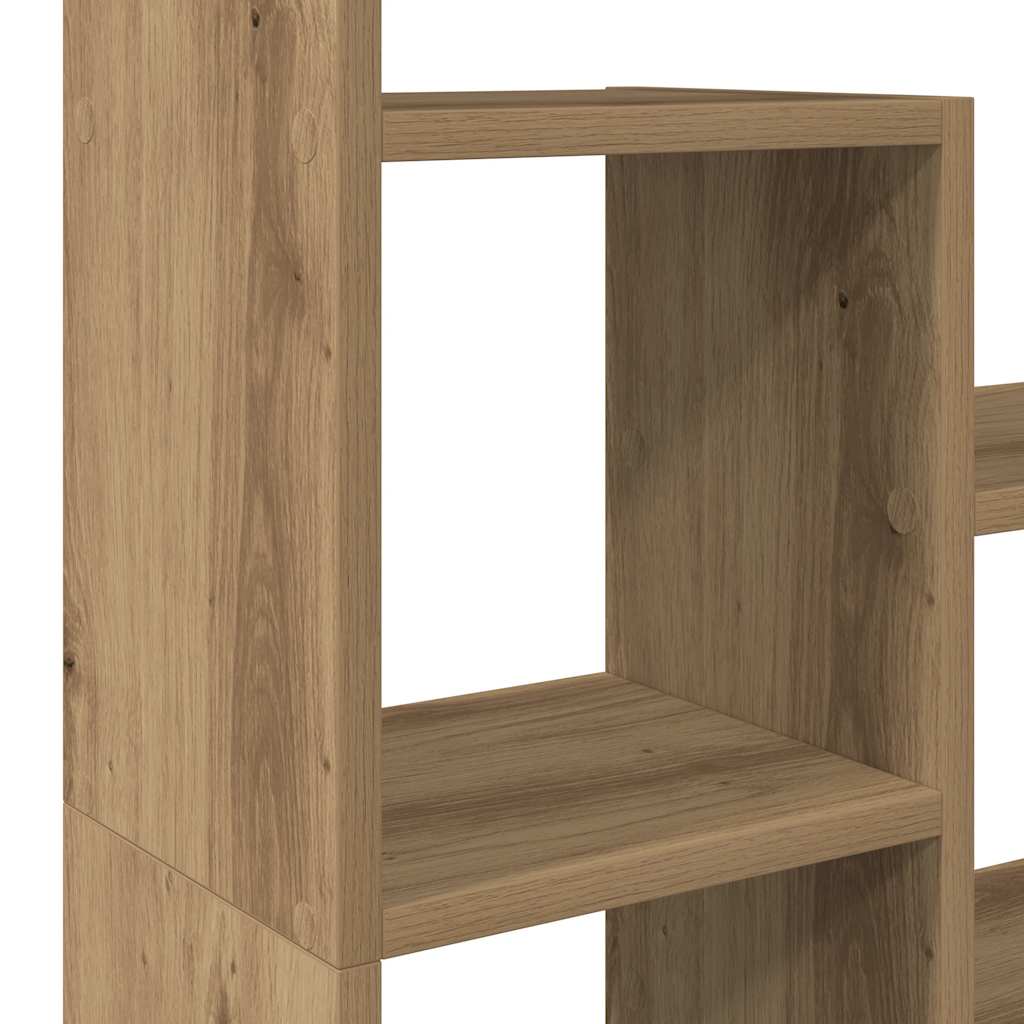 vidaXL Βιβλιοθήκη Αρτισιανή Δρυς 72x20x120 εκ. από Επεξεργασμένο Ξύλο
