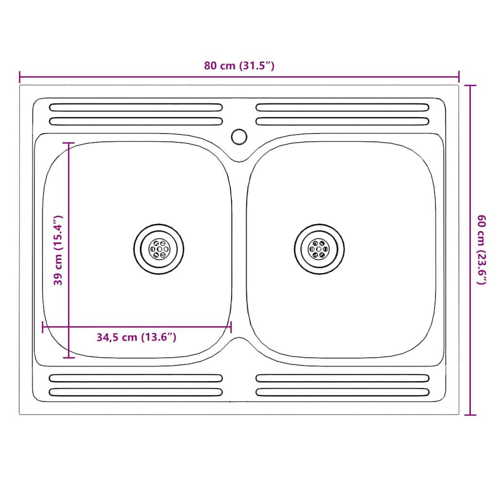 vidaXL Ντουλάπα Κουζίνας με πόρτα Kalmar Καφέ δρυς 80 x 46 x 81,5 εκ