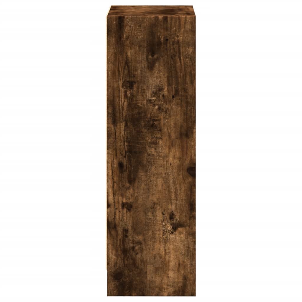 vidaXL Βιβλιοθήκη Καπνιστή Δρυς 40x24x76 εκ. από Επεξεργασμένο Ξύλο