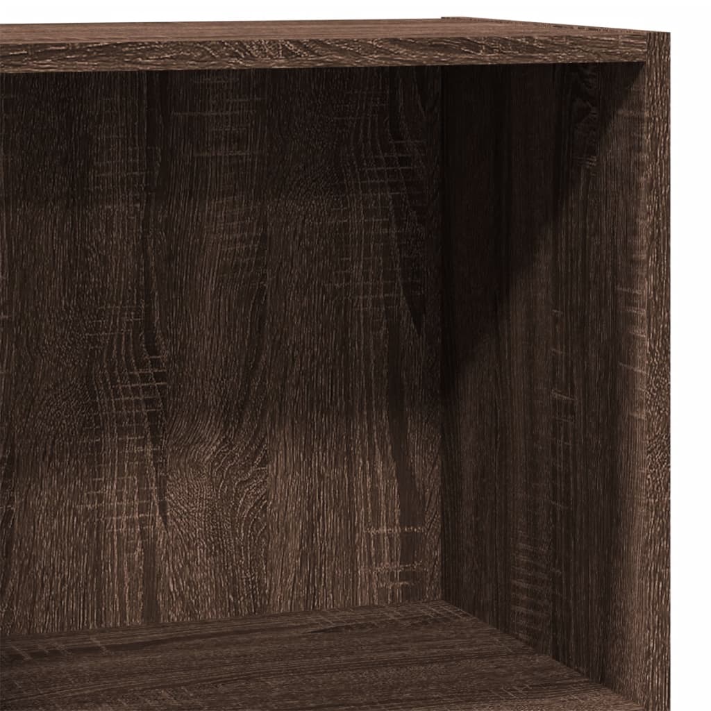 vidaXL Βιβλιοθήκη Καφέ Δρυς 40x24x76 εκ. από Επεξεργασμένο Ξύλο