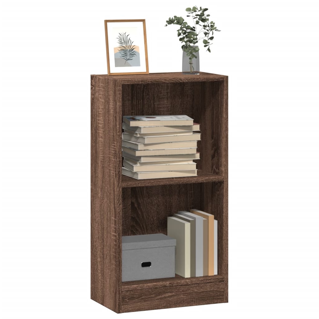 vidaXL Βιβλιοθήκη Καφέ Δρυς 40x24x76 εκ. από Επεξεργασμένο Ξύλο