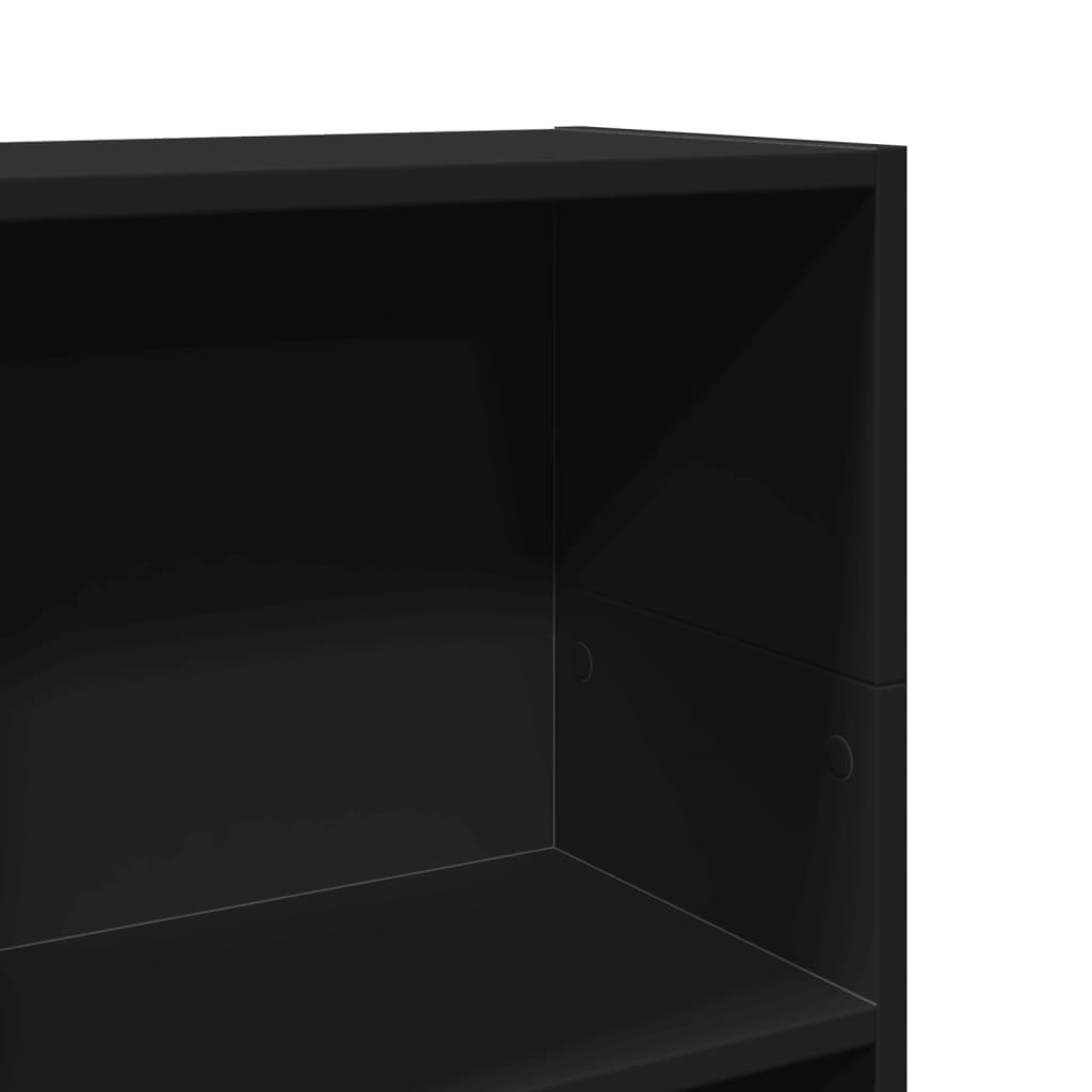 vidaXL Βιβλιοθήκη Μαύρο 40x24x109 εκ. από Επεξεργασμένο Ξύλο