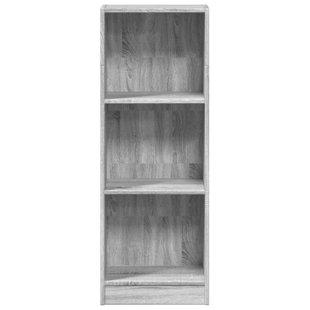vidaXL Βιβλιοθήκη Γκρι Sonoma 40x24x109 εκ. από Επεξεργασμένο Ξύλο