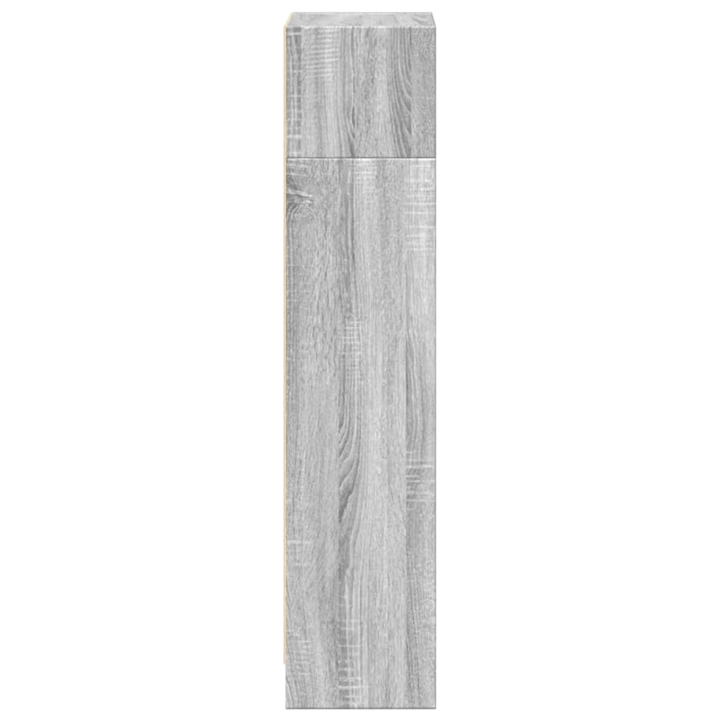 vidaXL Βιβλιοθήκη Γκρι Sonoma 40x24x109 εκ. από Επεξεργασμένο Ξύλο