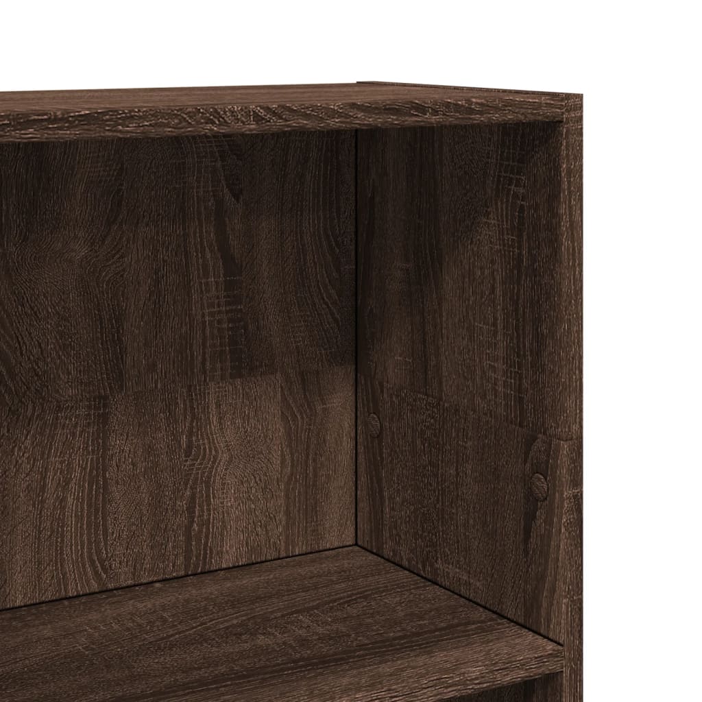 vidaXL Βιβλιοθήκη Καφέ Δρυς 40x24x109 εκ. από Επεξεργασμένο Ξύλο