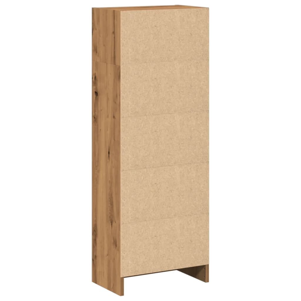 vidaXL Βιβλιοθήκη Αρτισιανή Δρυς 40x24x109 εκ. από Επεξεργασμένο Ξύλο