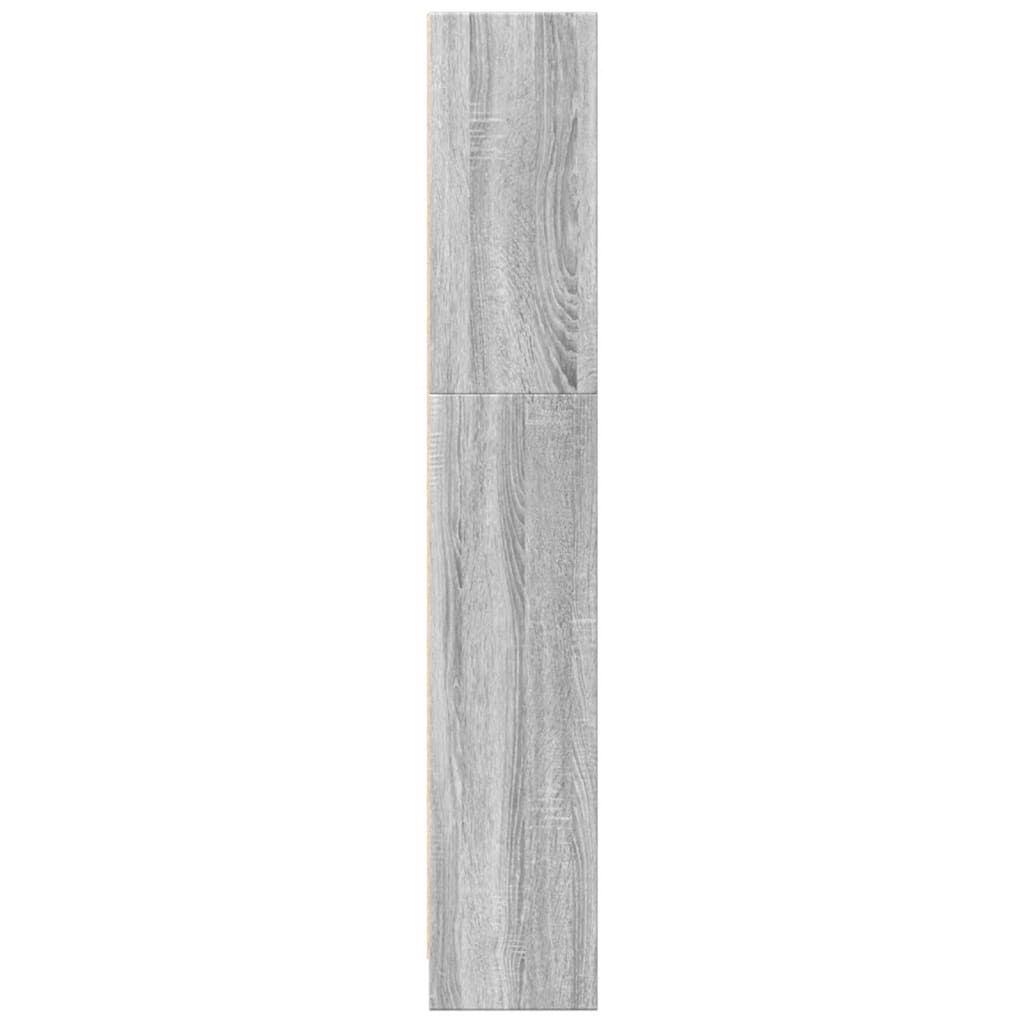 vidaXL Βιβλιοθήκη Γκρι Sonoma 40x24x143 εκ. από Επεξεργ. Ξύλο