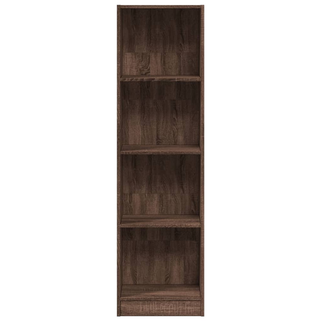 vidaXL Βιβλιοθήκη Καφέ Δρυς 40x24x143 εκ. από Επεξεργασμένο Ξύλο