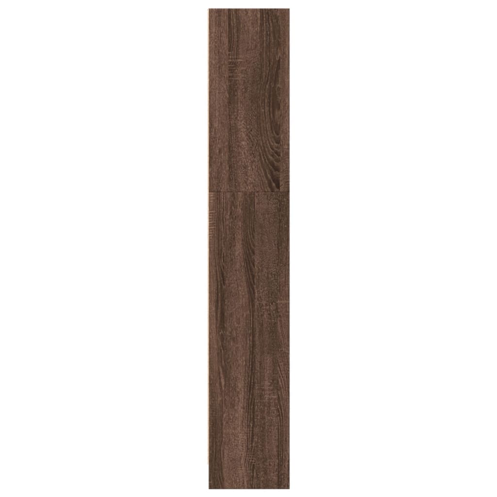 vidaXL Βιβλιοθήκη Καφέ Δρυς 40x24x143 εκ. από Επεξεργασμένο Ξύλο