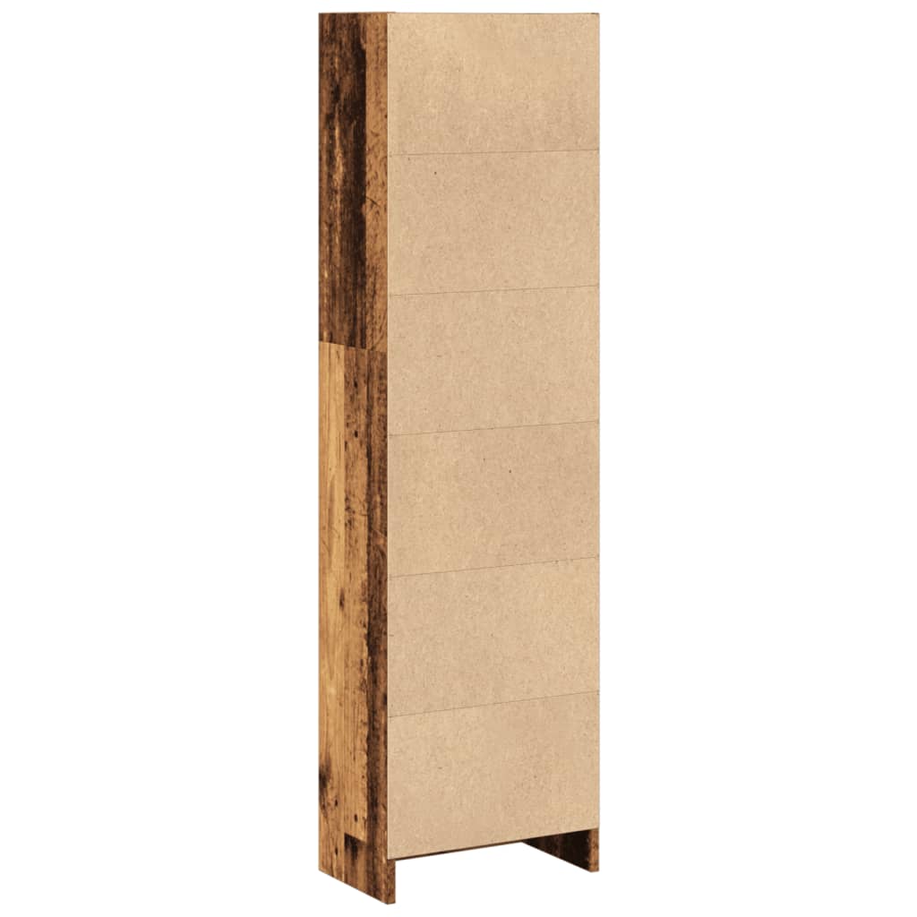 vidaXL Βιβλιοθήκη Όψη Παλαιού Ξύλου 40x24x143 εκ. Επεξεργασμένο Ξύλο