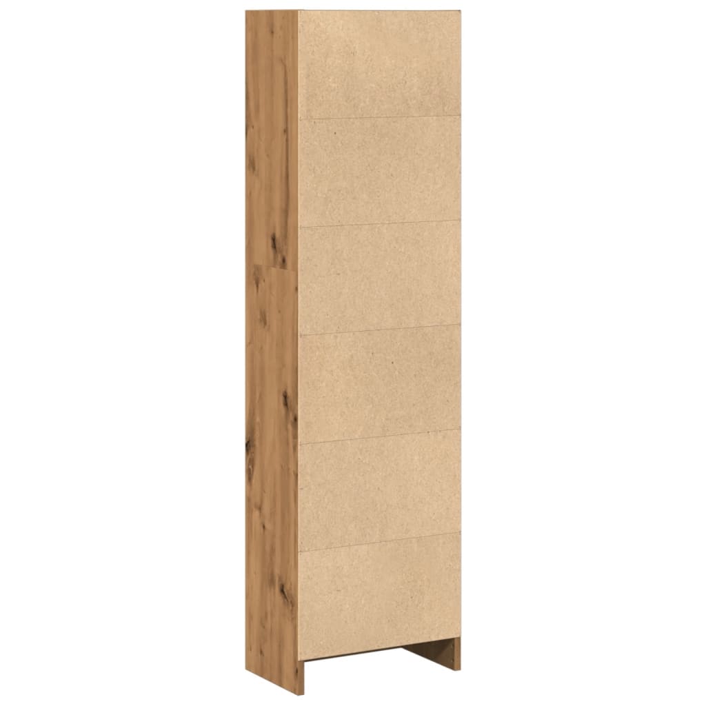 vidaXL Βιβλιοθήκη Αρτισιανή Δρυς 40x24x143 εκ. από Επεξεργασμένο Ξύλο