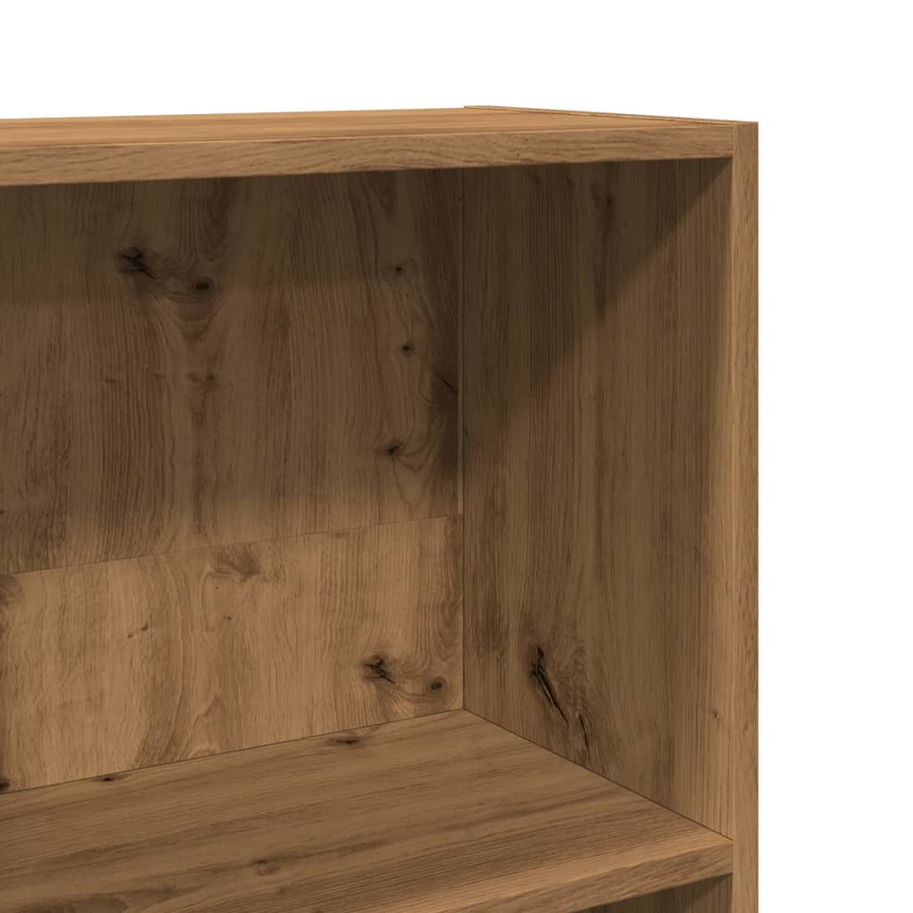 vidaXL Βιβλιοθήκη Αρτισιανή Δρυς 40x24x143 εκ. από Επεξεργασμένο Ξύλο