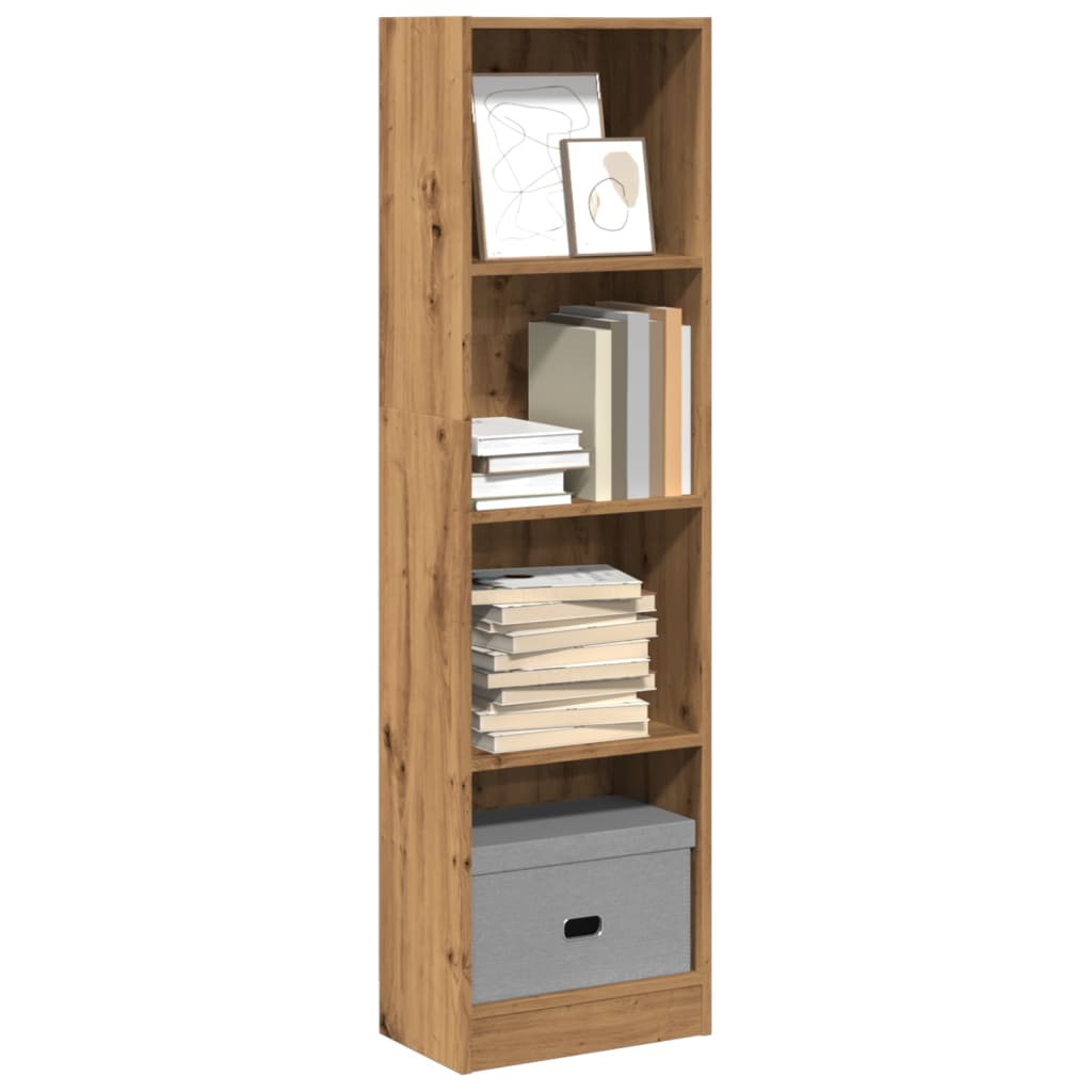 vidaXL Βιβλιοθήκη Αρτισιανή Δρυς 40x24x143 εκ. από Επεξεργασμένο Ξύλο