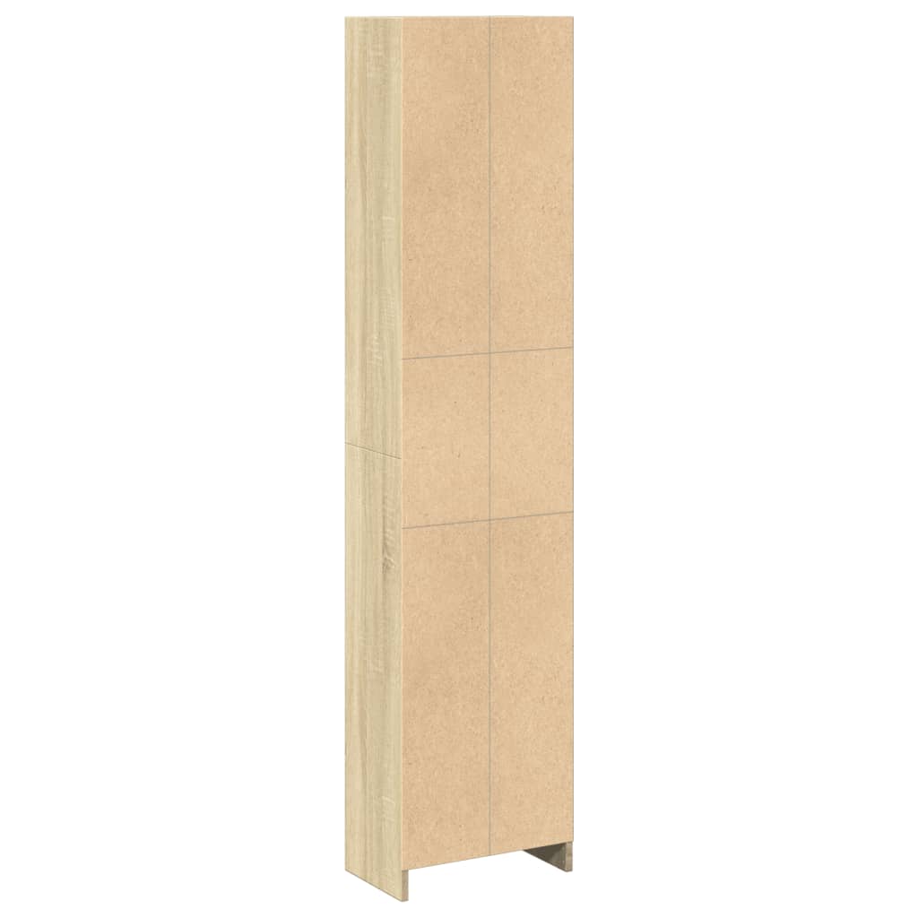 vidaXL Βιβλιοθήκη Sonoma Δρυς 40x24x176 εκ. από Επεξεργασμένο Ξύλο