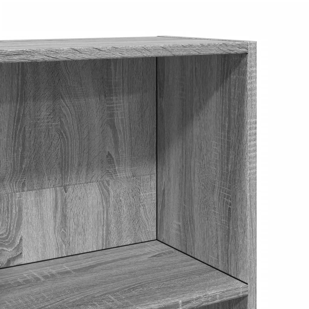 vidaXL Βιβλιοθήκη Γκρι Sonoma 40x24x176 εκ. από Επεξεργασμένο Ξύλο