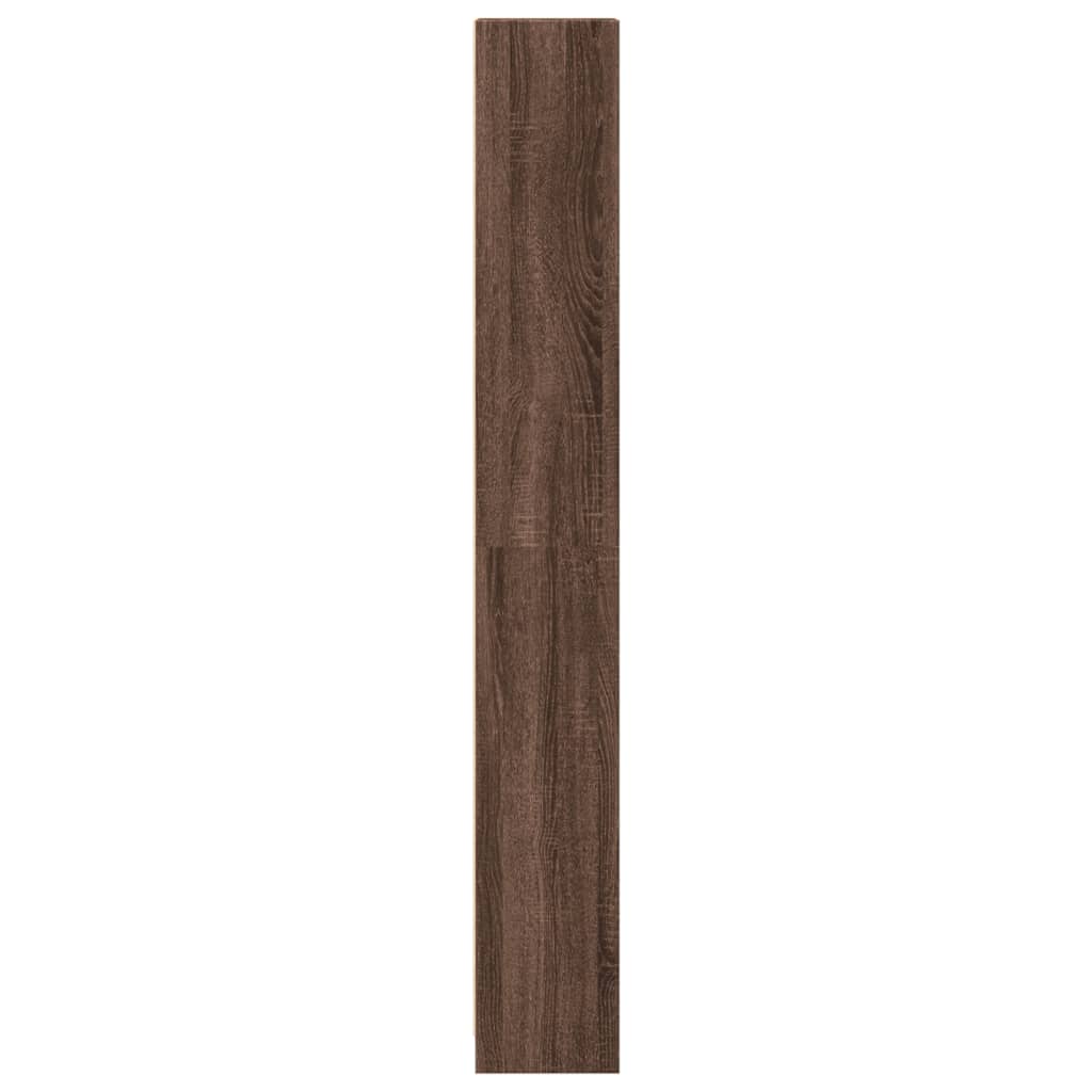 vidaXL Βιβλιοθήκη Καφέ Δρυς 40x24x176 εκ. από Επεξεργασμένο Ξύλο