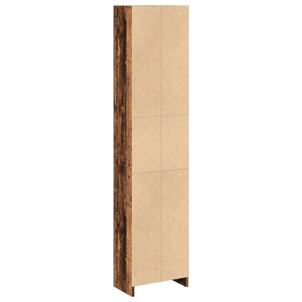 vidaXL Βιβλιοθήκη Όψη Παλαιού Ξύλου 40x24x176 εκ. Επεξεργασμένο Ξύλο