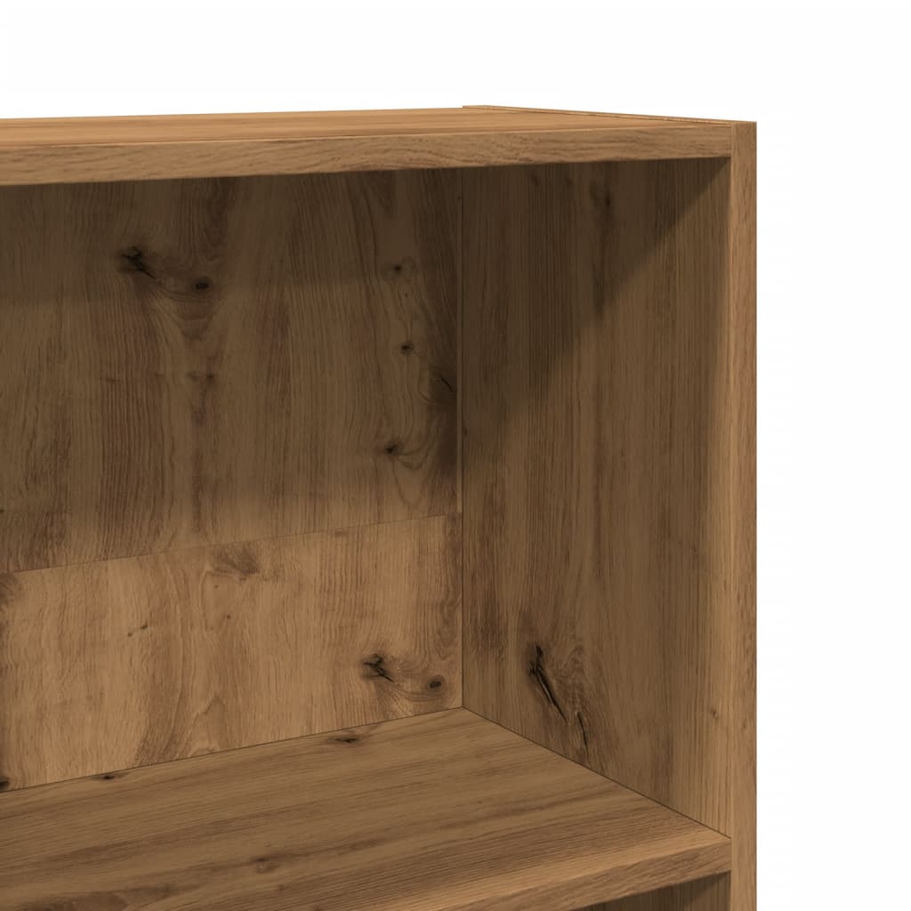 vidaXL Βιβλιοθήκη Αρτισιανή Δρυς 40x24x176 εκ. από Επεξεργασμένο Ξύλο