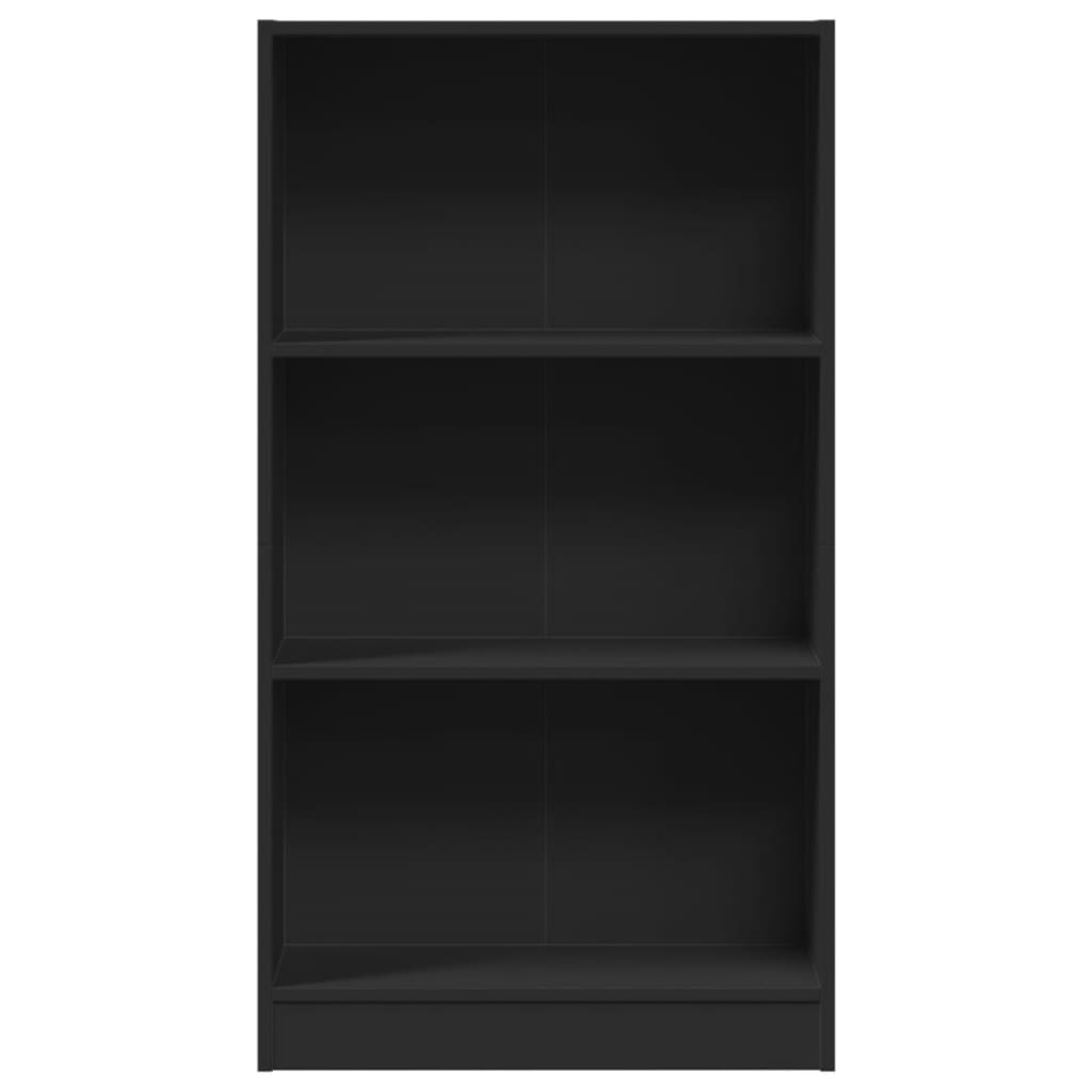 vidaXL Βιβλιοθήκη Μαύρη 60x24x109 εκ. από Επεξεργασμένο Ξύλο
