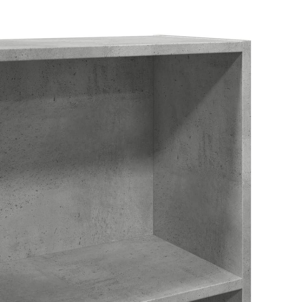 vidaXL Βιβλιοθήκη Γκρι Σκυροδέματος 60x24x109 εκ. Επεξεργ. Ξύλο