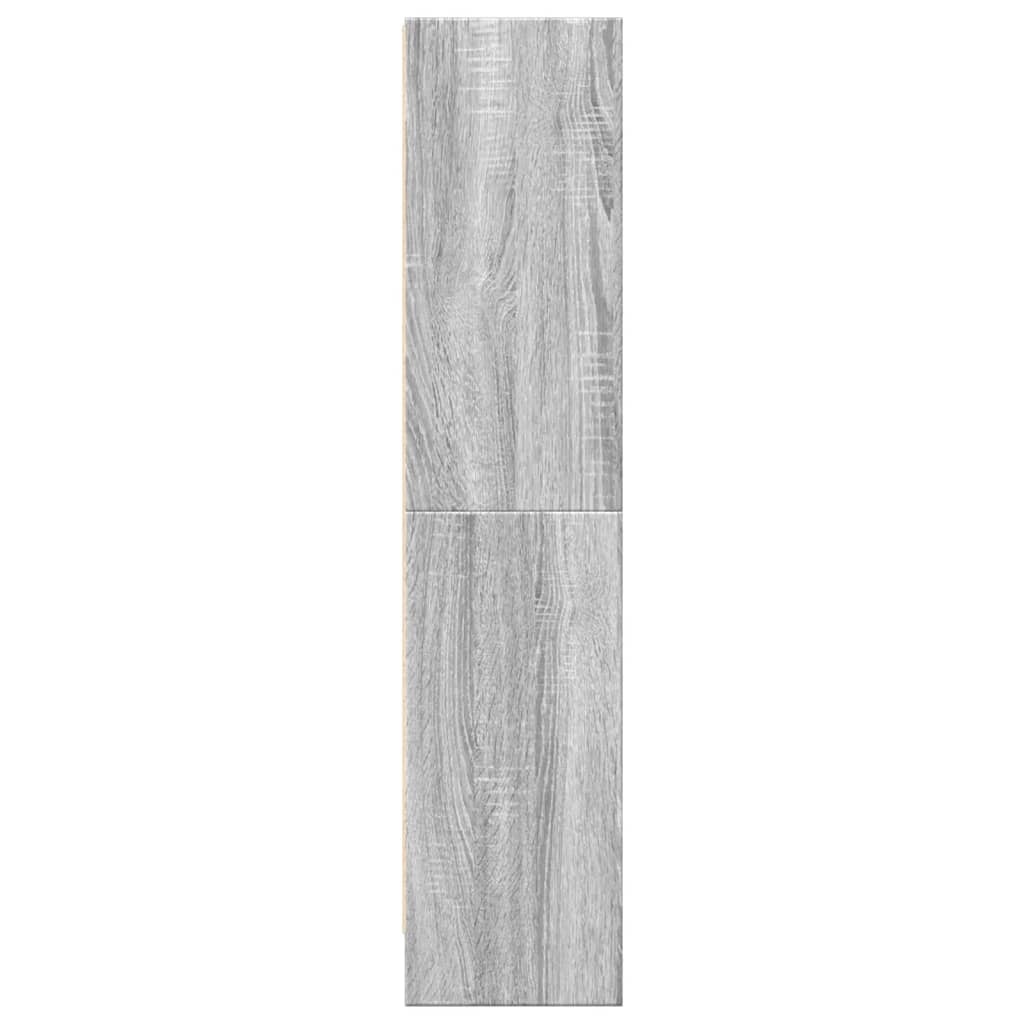 vidaXL Βιβλιοθήκη Γκρι Sonoma 60x24x109 εκ. από Επεξεργ. Ξύλο