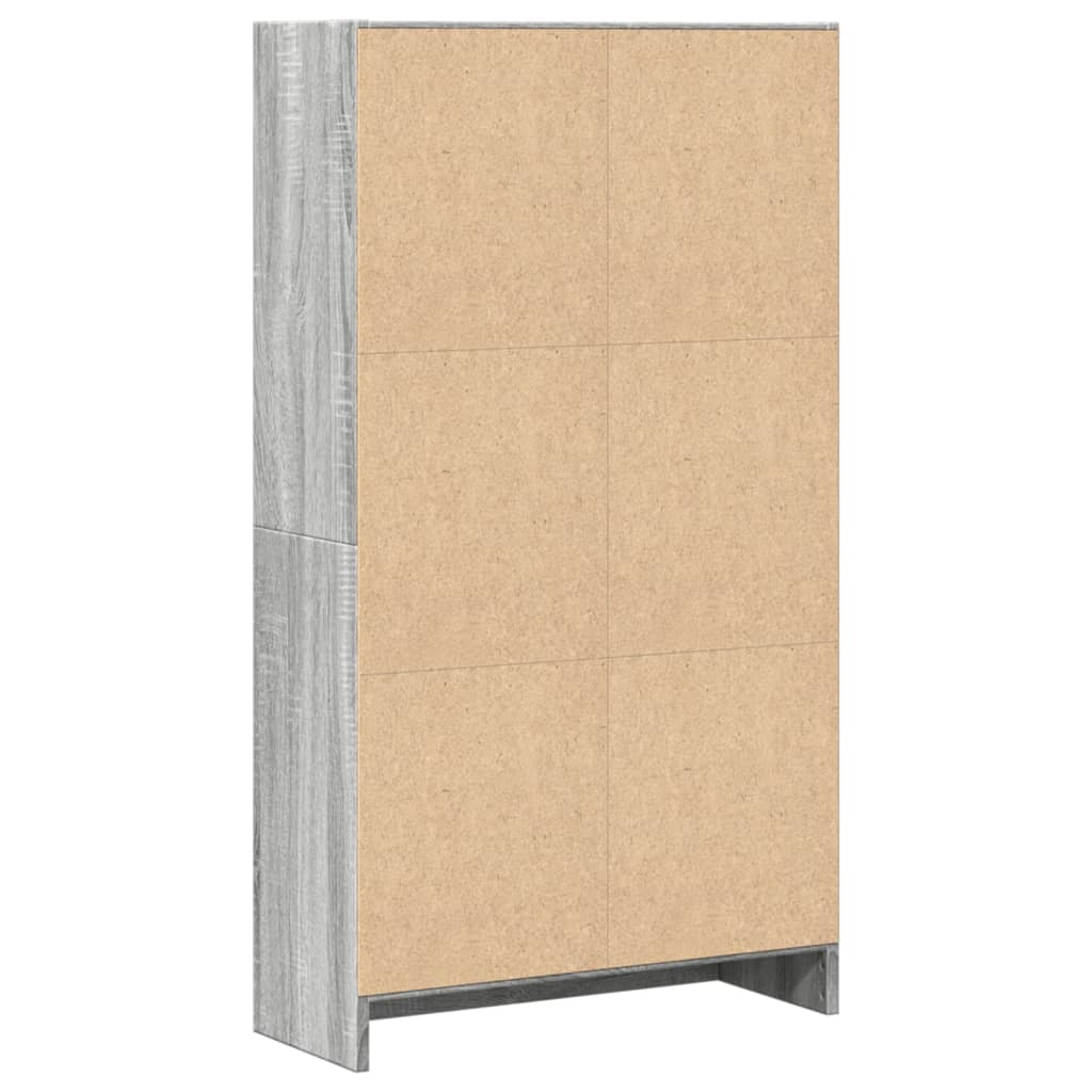 vidaXL Βιβλιοθήκη Γκρι Sonoma 60x24x109 εκ. από Επεξεργ. Ξύλο