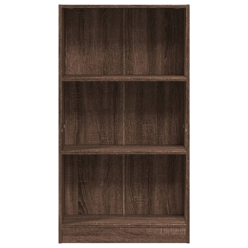 vidaXL Βιβλιοθήκη Καφέ Δρυς 60x24x109 εκ. από Επεξεργασμένο Ξύλο