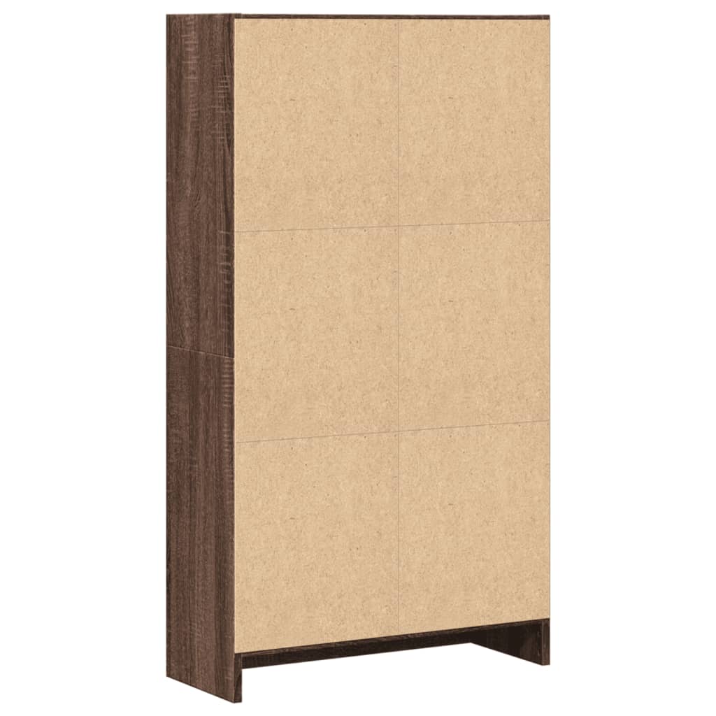vidaXL Βιβλιοθήκη Καφέ Δρυς 60x24x109 εκ. από Επεξεργασμένο Ξύλο