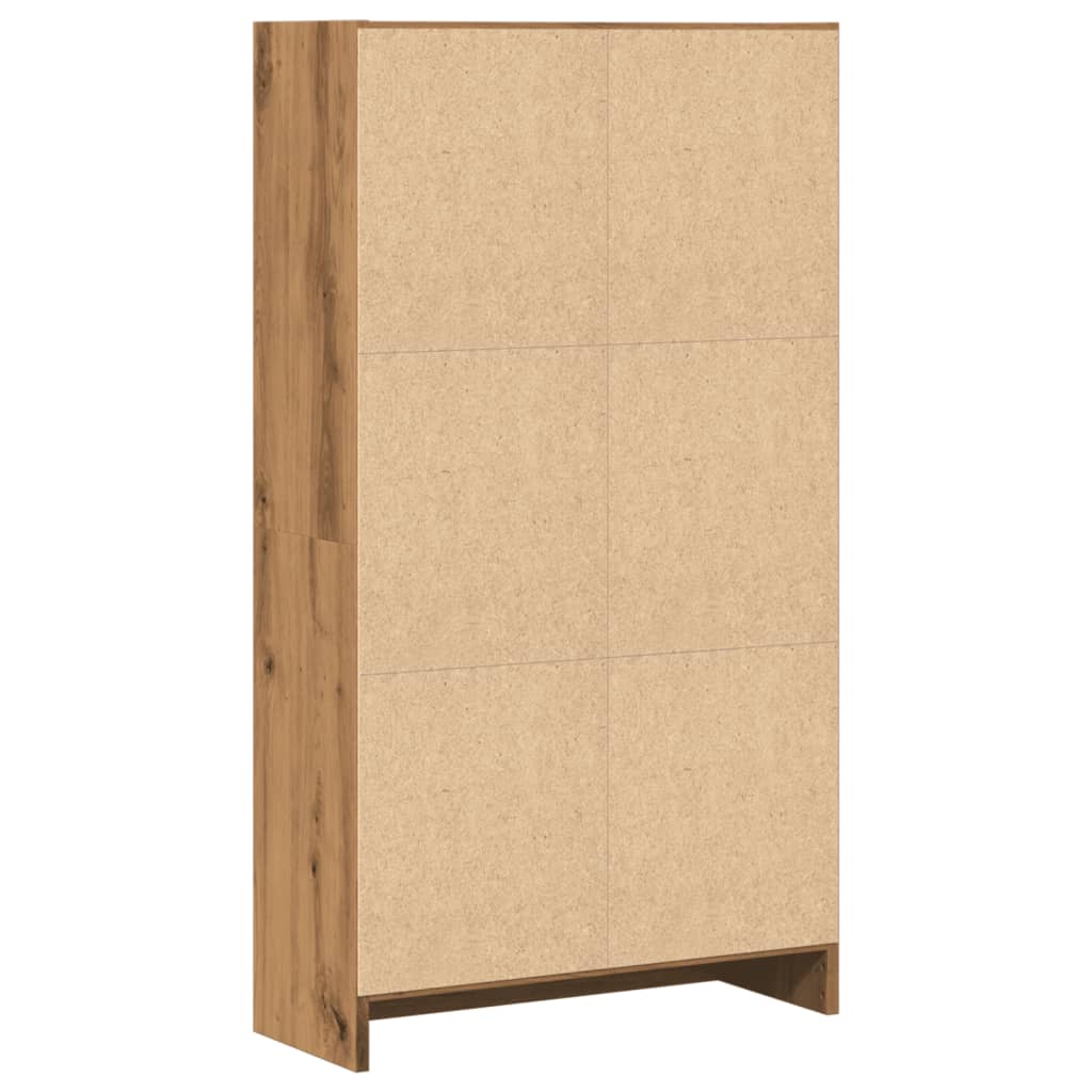vidaXL Βιβλιοθήκη Αρτισιανή Δρυς 60x24x109 εκ. από Επεξεργασμένο Ξύλο