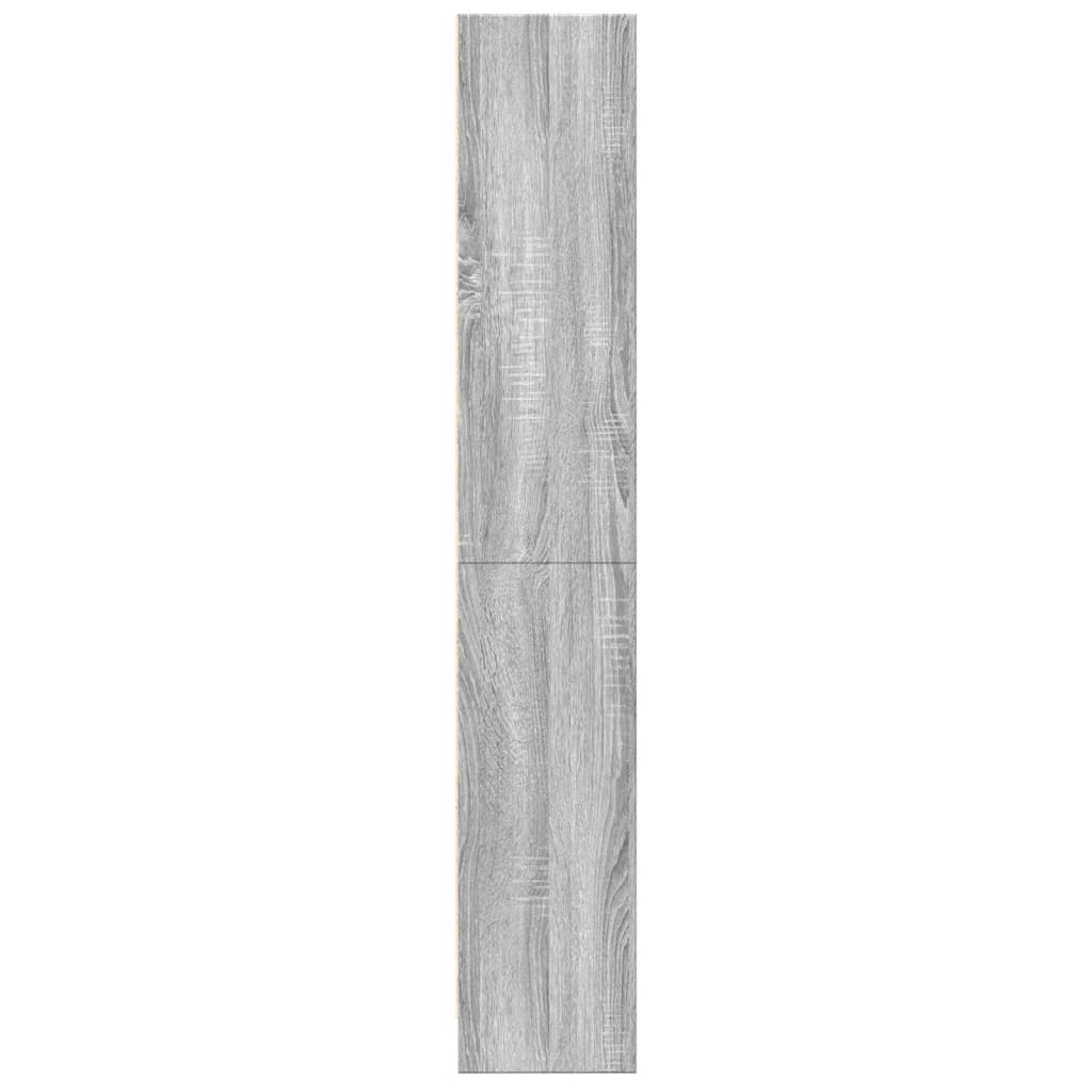 vidaXL Βιβλιοθήκη Γκρι Sonoma 60x24x143 εκ. από Επεξεργ. Ξύλο