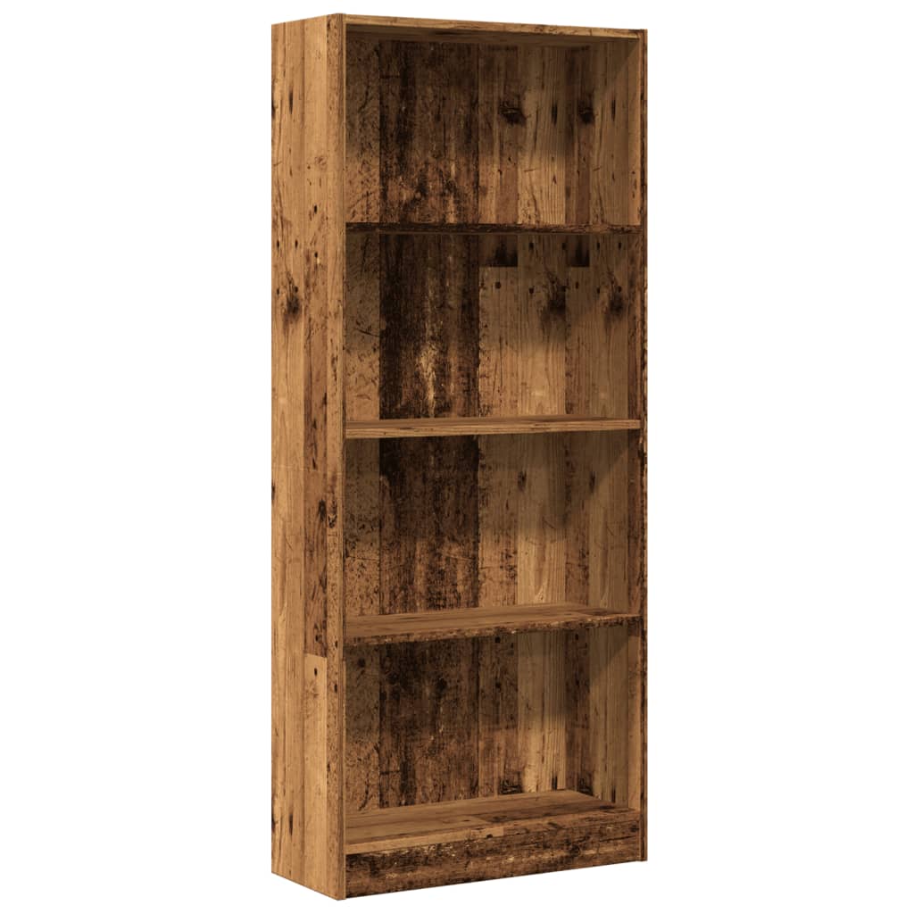 vidaXL Βιβλιοθήκη Όψη Παλαιού Ξύλου 60x24x143 εκ. Επεξεργασμένο Ξύλο